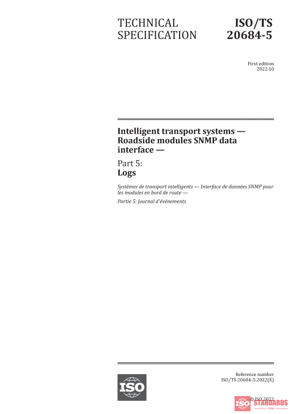 ISO/TS 20684-5:2022 PDF