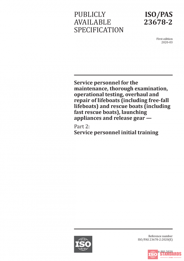 ISO/PAS 23678-2:2020 PDF