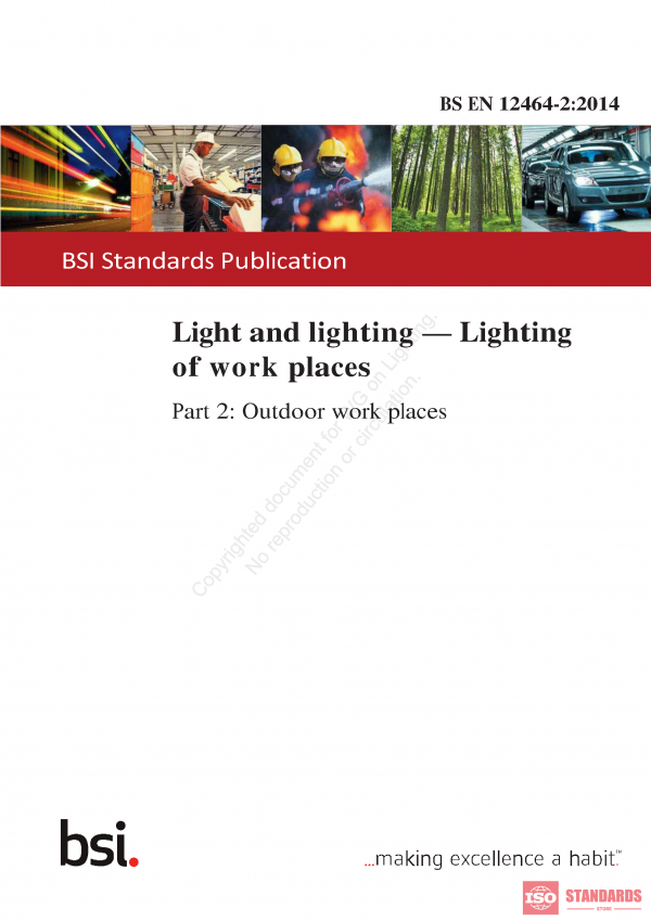 BS EN 12464 -2 (WG):2014 PDF