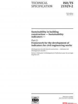 ISO/TS 21929-2:2015 PDF