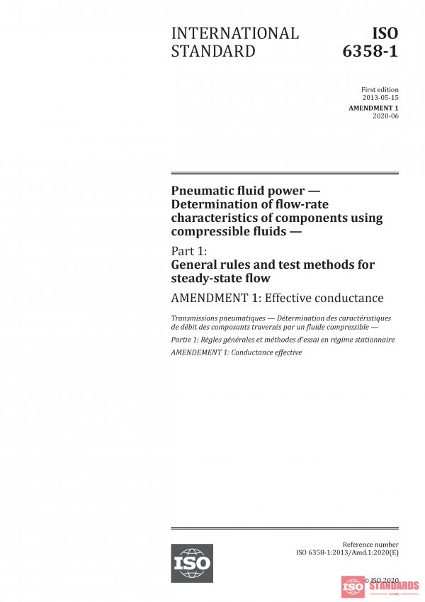 ISO 6358-1:2013/Amd 1:2020 PDF