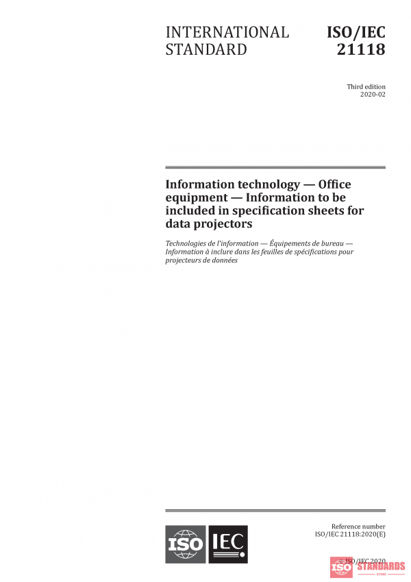 ISO/IEC 21118:2020 PDF