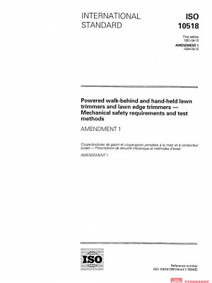 ISO 10518:1991/Amd 1:1994 PDF