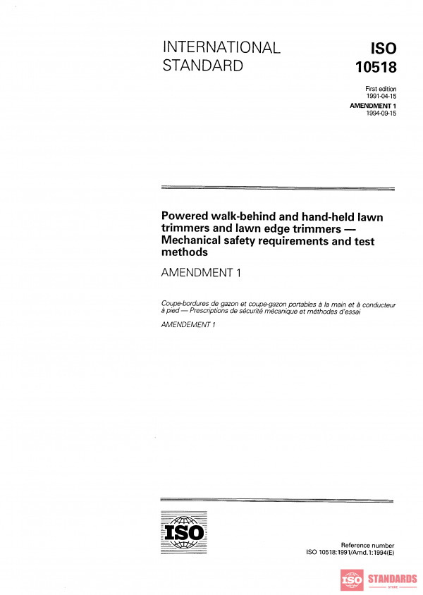 ISO 10518:1991/Amd 1:1994 PDF
