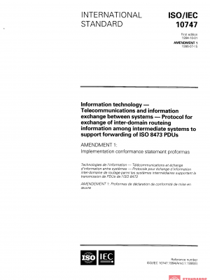 ISO/IEC 10747:1994/Amd 1:1996 PDF