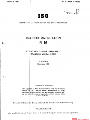 ISO/R 16:1955 PDF