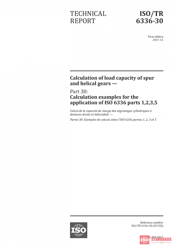 ISO/TR 6336-30:2017 PDF