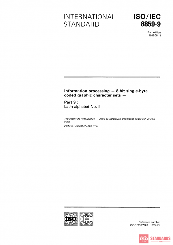ISO/IEC 8859-9:1989 PDF