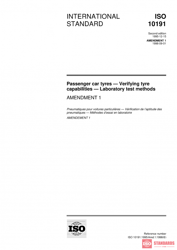 ISO 10191:1995/Amd 1:1998 PDF