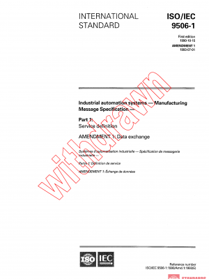 ISO/IEC 9506-1:1990/AMD1:1993 PDF