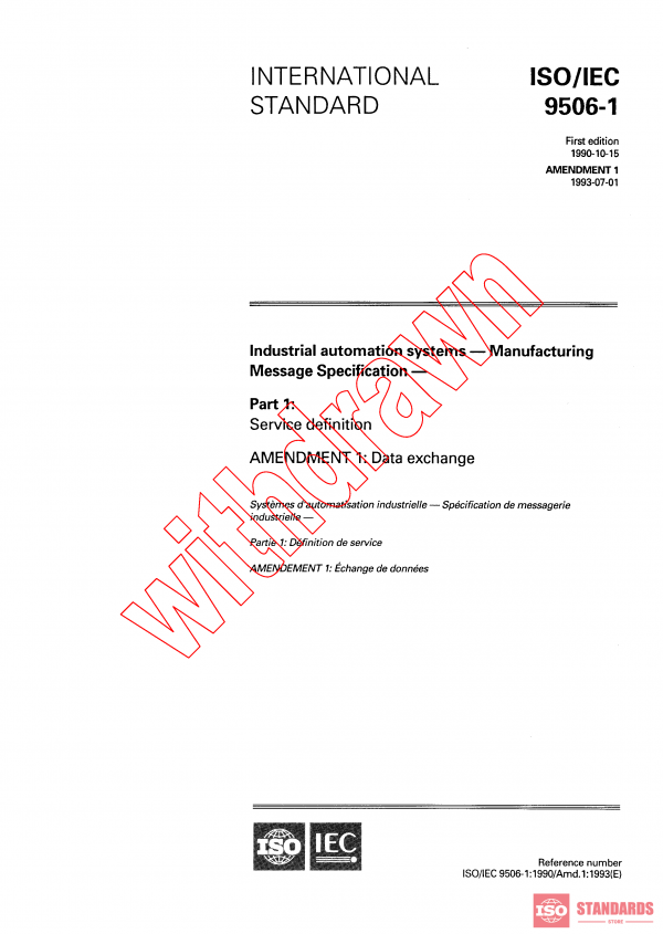 ISO/IEC 9506-1:1990/AMD1:1993 PDF