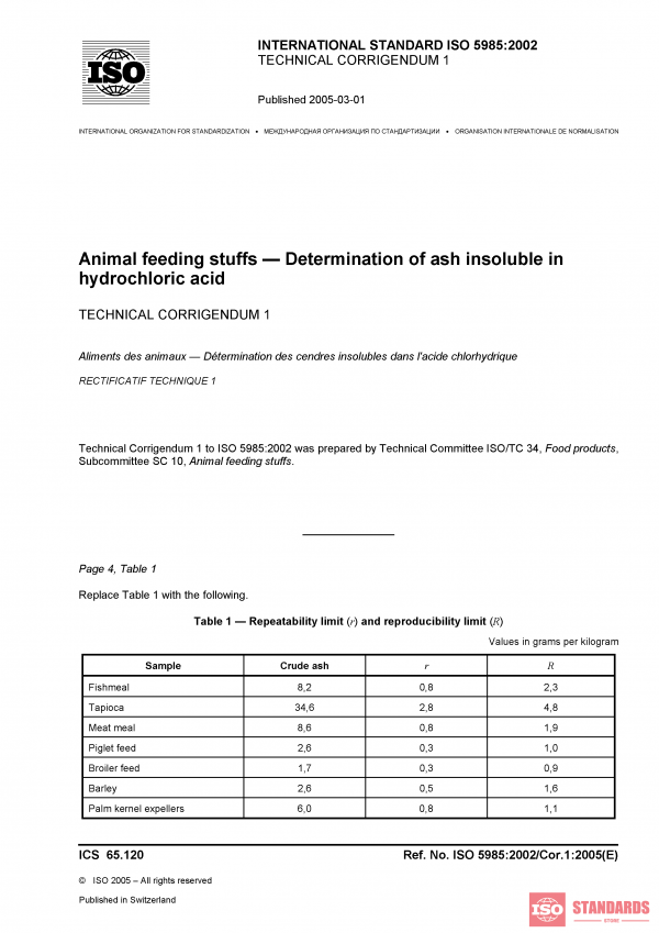 ISO 5985:2002/Cor 1:2005 PDF