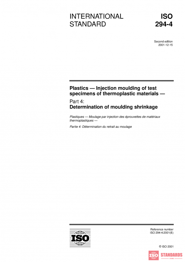 ISO 294-4:2001 PDF