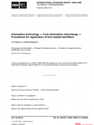 ISO/IEC 10036:1996/Cor 2:2002 PDF