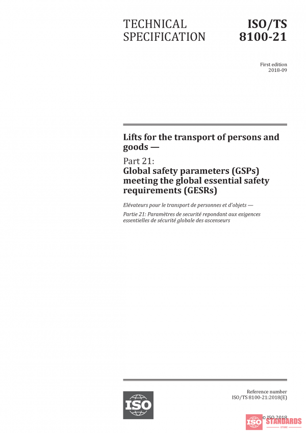 ISO/TS 8100-21:2018 PDF