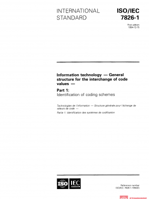 ISO/IEC 7826-1:1994 PDF