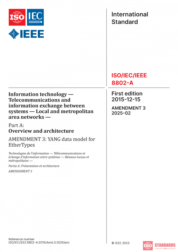 ISO/IEC/IEEE 8802-A:2015/Amd 3:2025 PDF