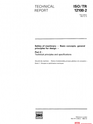 ISO/TR 12100-2:1992 PDF