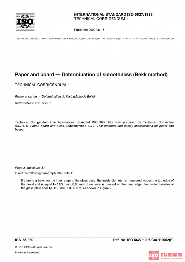 ISO 5627:1995/Cor 1:2002 PDF
