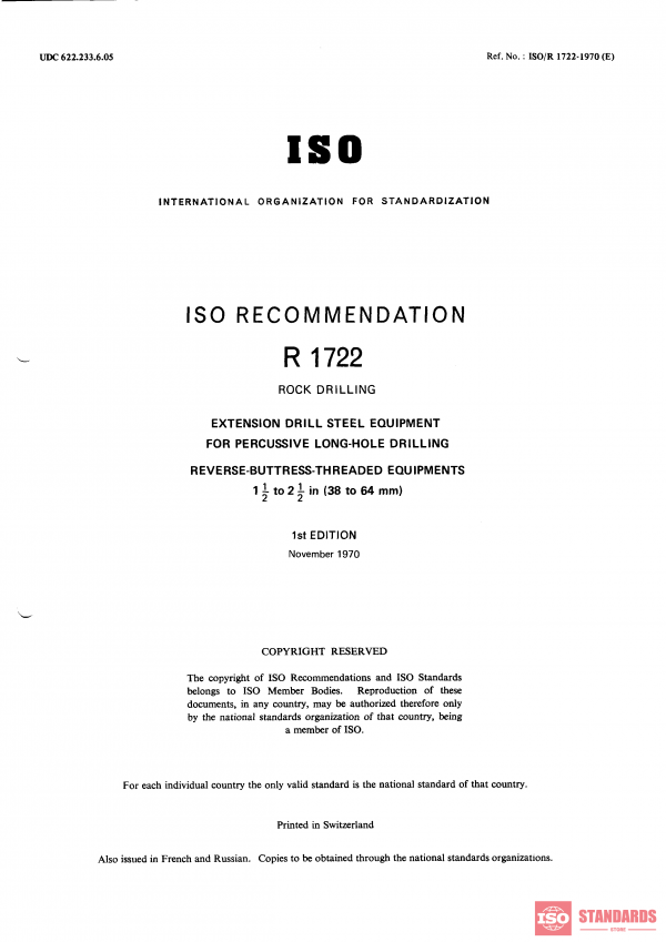 ISO/R 1722:1970 PDF