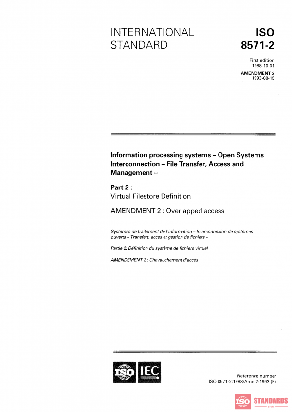 ISO 8571-2:1988/Amd 2:1993 PDF