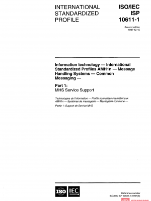 ISO/IEC ISP 10611-1:1997 PDF