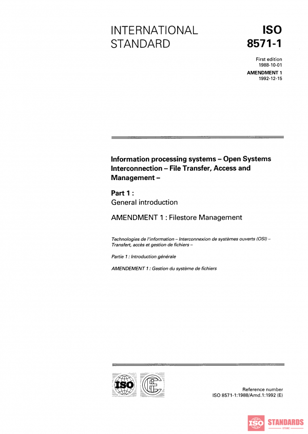 ISO 8571-1:1988/AMD1:1992 PDF