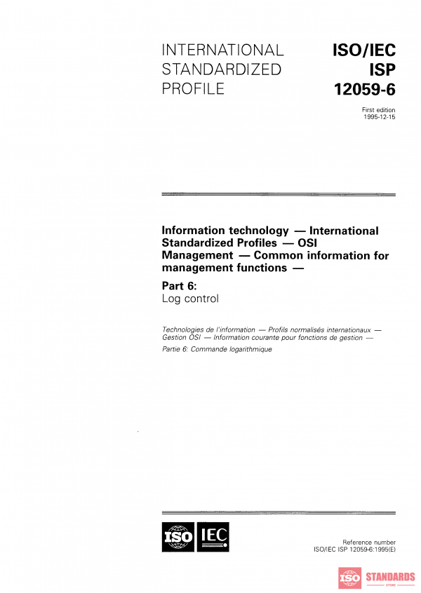 ISO/IEC ISP 12059-6:1995 PDF