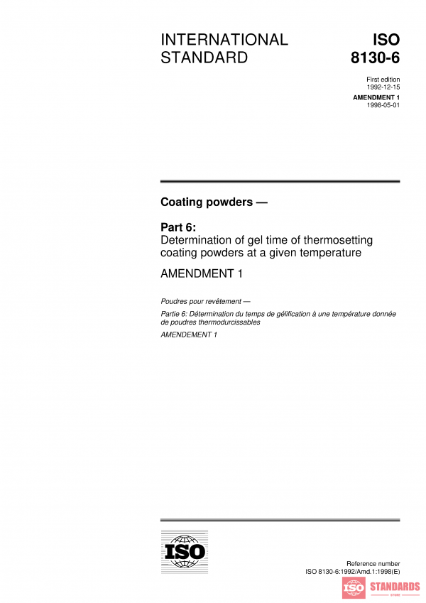 ISO 8130-6:1992/Amd 1:1998 PDF