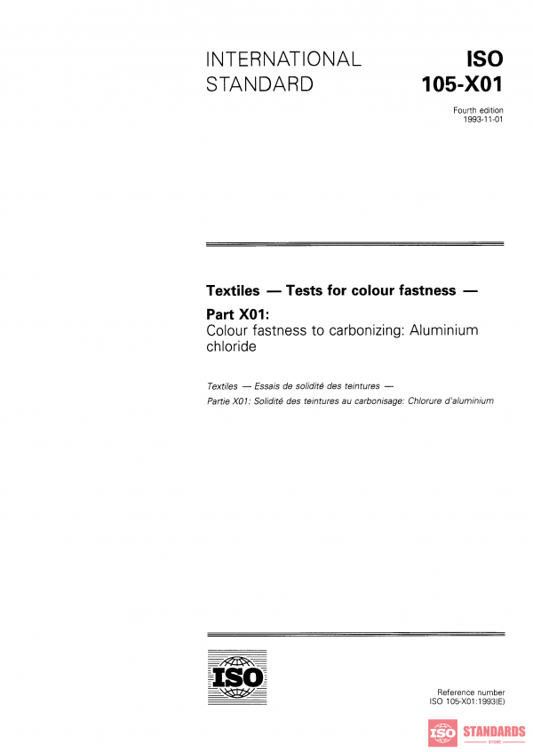 ISO 105-X01:1993 PDF