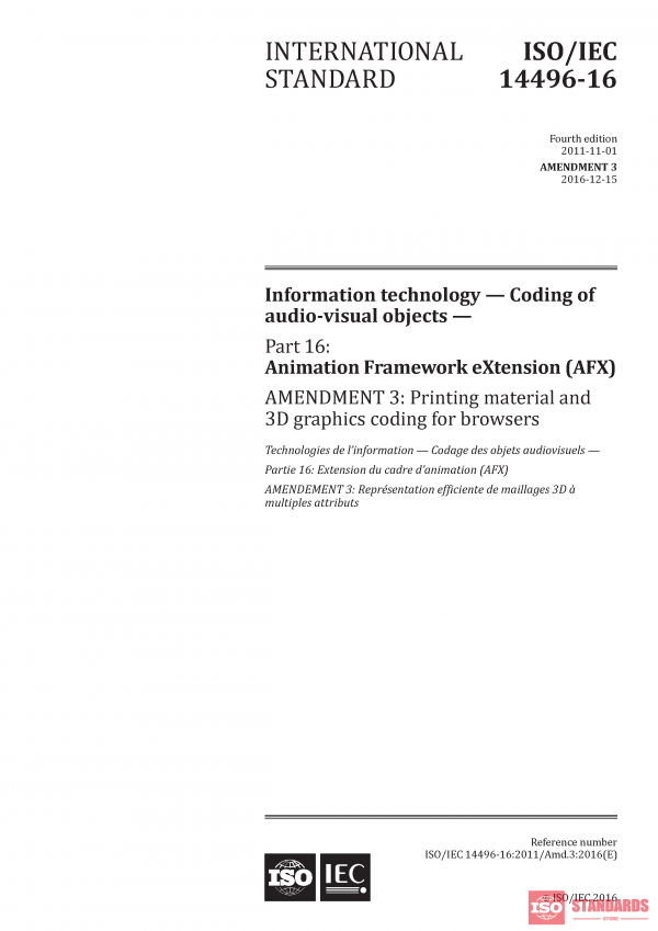 ISO/IEC 14496-16:2011/Amd 3:2016 PDF