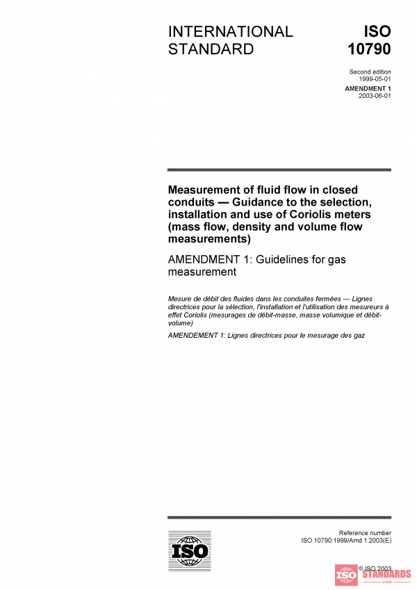 ISO 10790:1999/Amd 1:2003 PDF