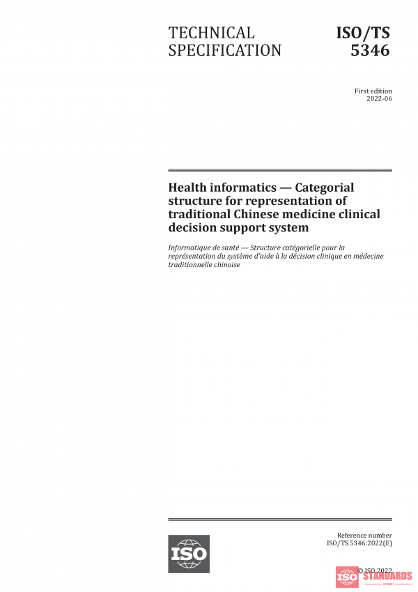 ISO/TS 5346:2022 PDF
