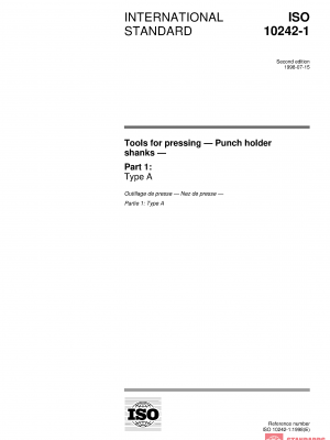 ISO 10242-1:1998 PDF