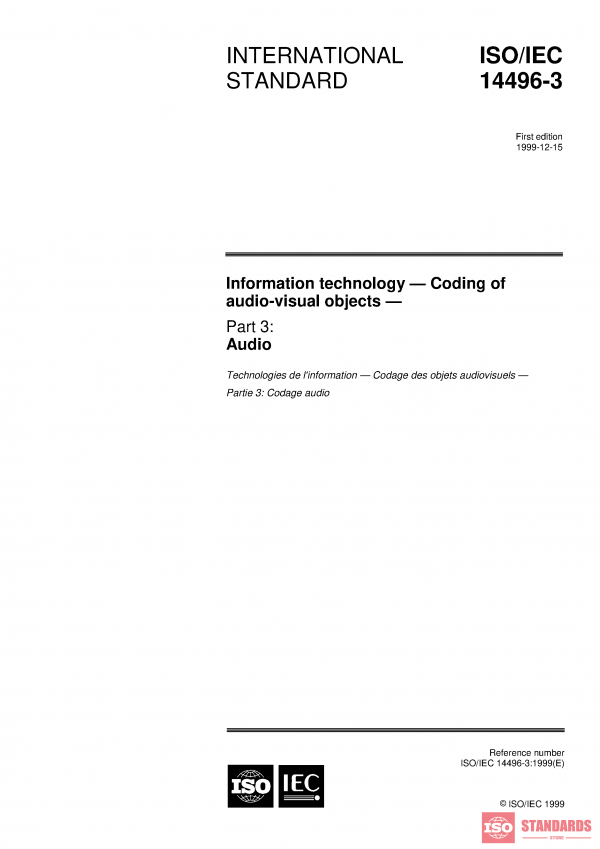 ISO/IEC 14496-3:1999 PDF
