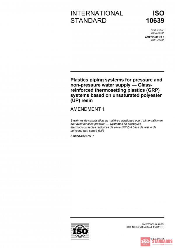 ISO 10639:2004/Amd 1:2011 PDF