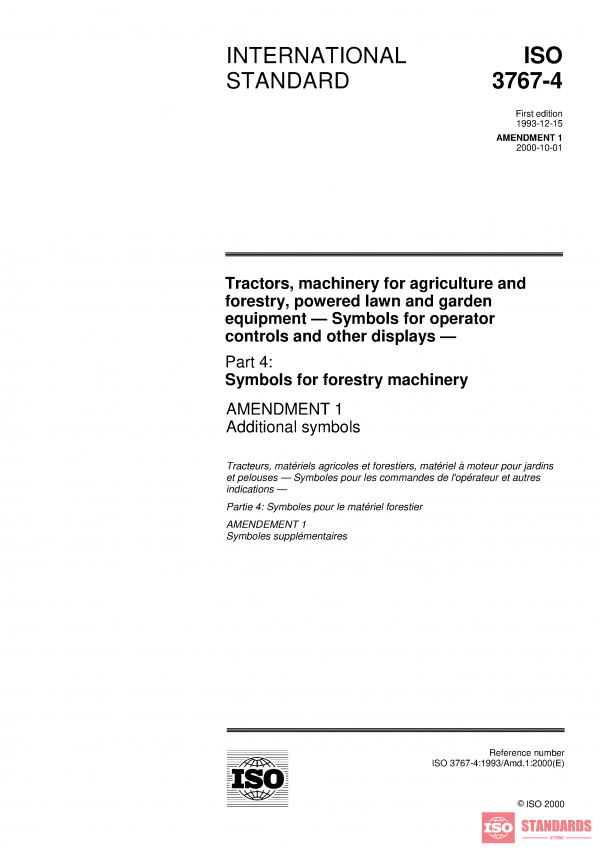 ISO 3767-4:1993/Amd 1:2000 PDF