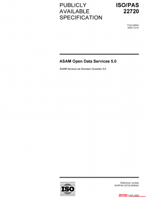 ISO/PAS 22720:2005 PDF