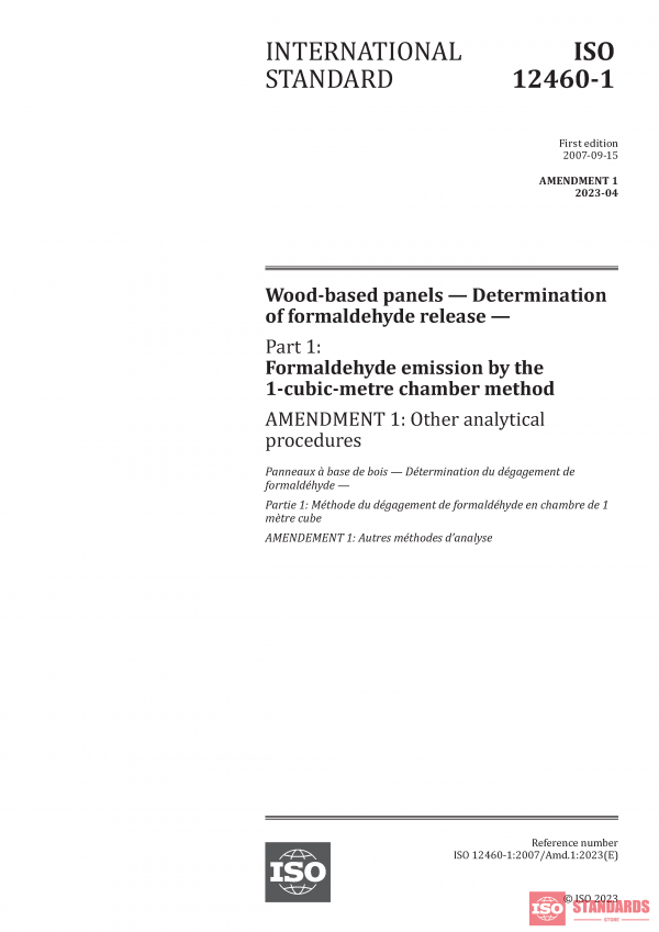 ISO 12460-1:2007/Amd 1:2023 PDF