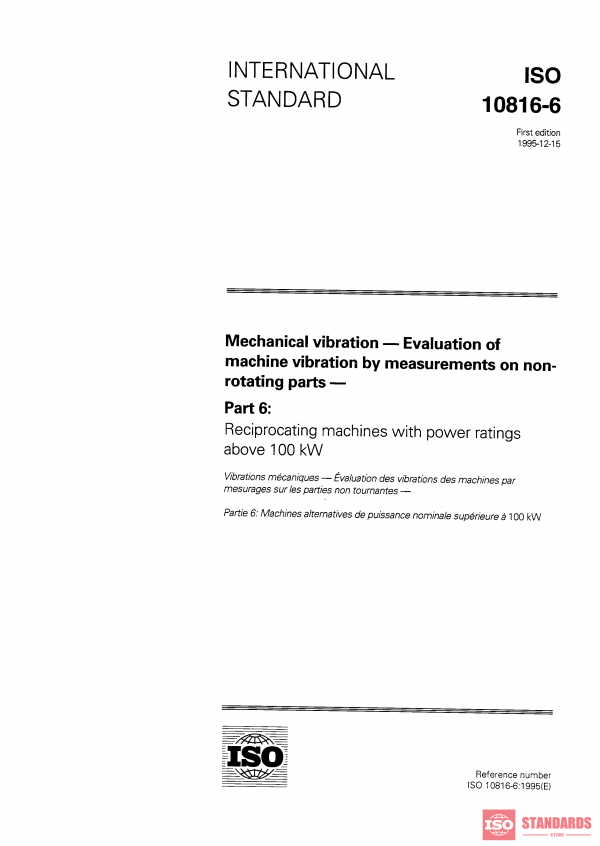 ISO 10816-6:1995 PDF
