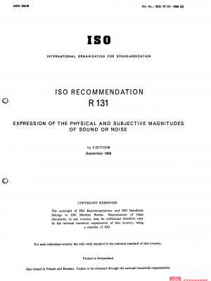 ISO/R 131:1959 PDF