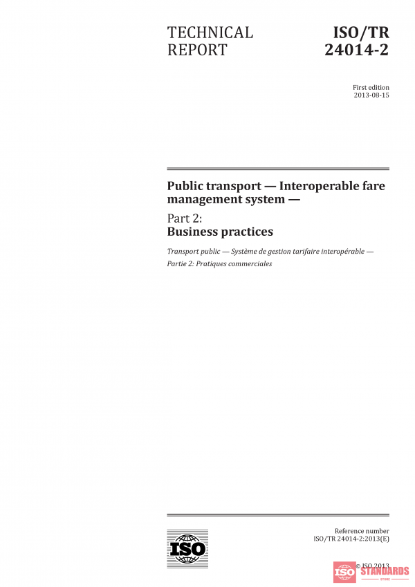 ISO/TR 24014-2:2013 PDF