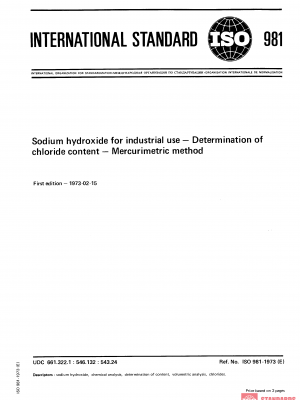 ISO 981:1973 PDF