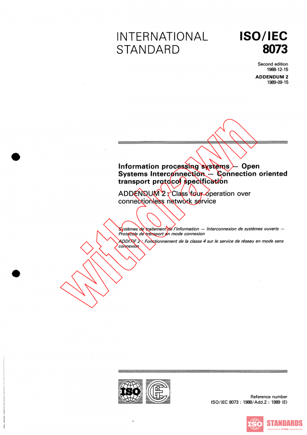ISO/IEC 8073:1988/AMD2:1989 PDF