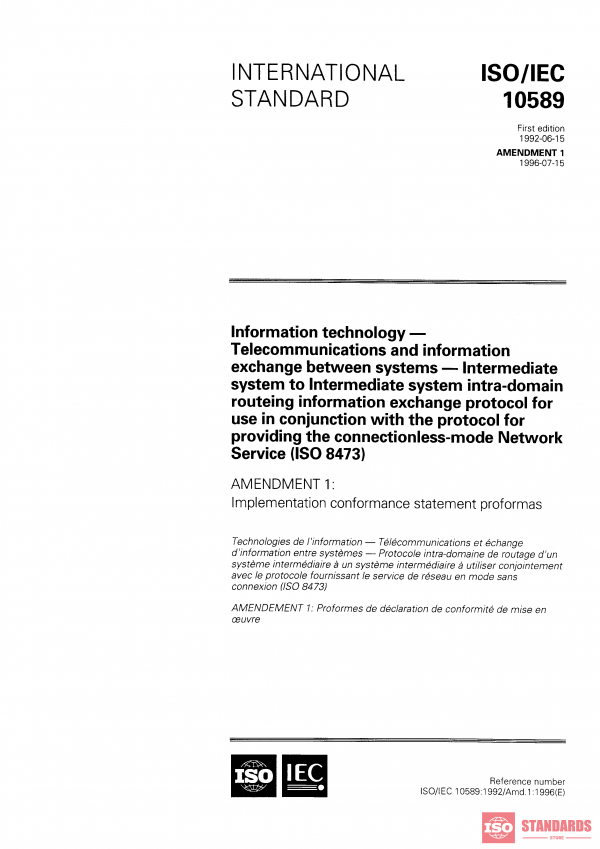 ISO/IEC 10589:1992/Amd 1:1996 PDF