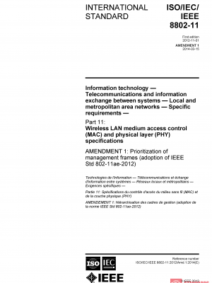 ISO/IEC/IEEE 8802-11:2012/Amd 1:2014 PDF