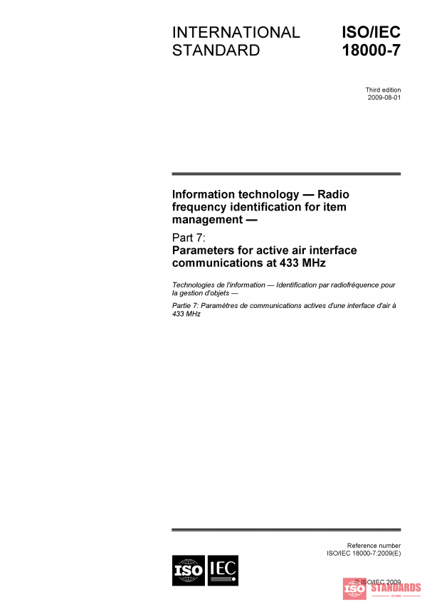 ISO/IEC 18000-7:2009 PDF