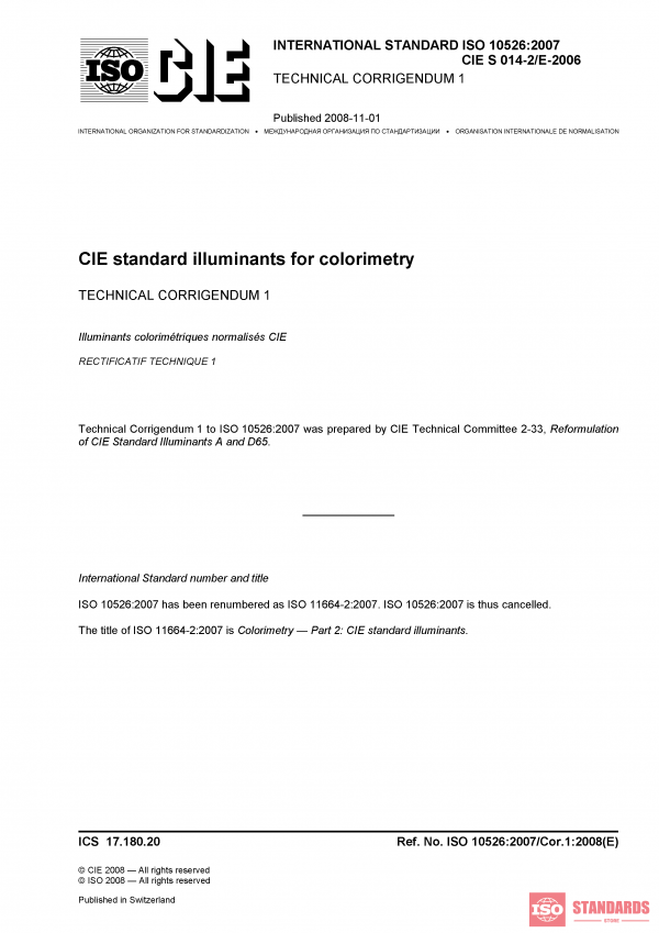 ISO 10526:2007/Cor 1:2008 PDF