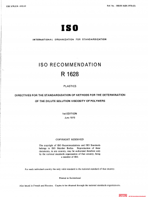 ISO/R 1628:1970 PDF