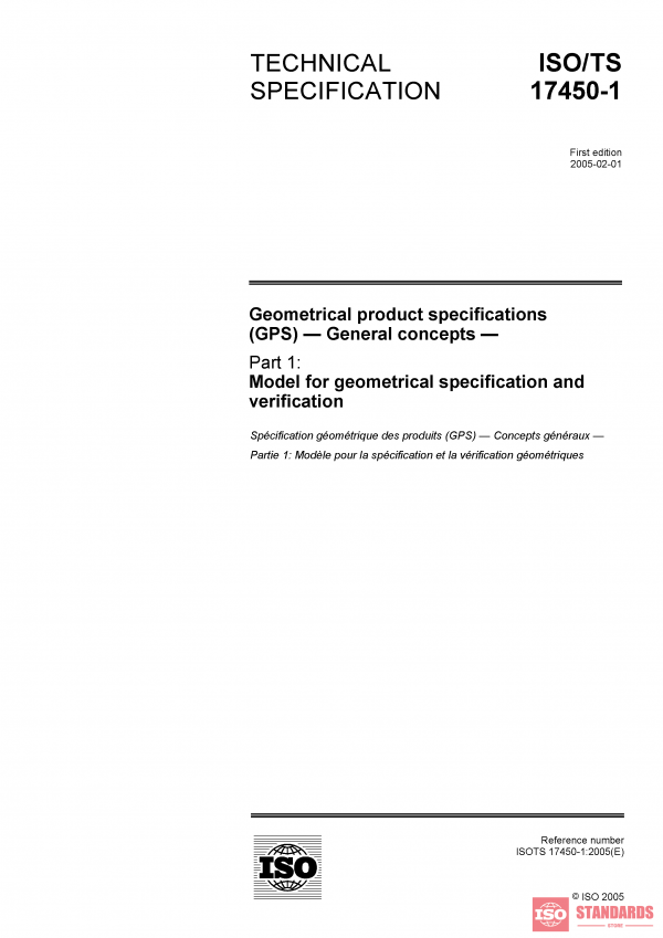 ISO/TS 17450-1:2005 PDF